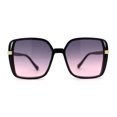thumbnail image 1 of Womens 1990s Fashion Butterfly Chic Oversize Sunglasses Black Purple Pink, 1 of 4