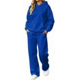 thumbnail image 1 of Womens 2 Piece Lounge Sweat Sets Joggers Sweatpants Matching Sweatsuits, 1 of 3