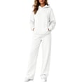 thumbnail image 1 of Womens 2 Piece Lounge Sweat Sets Oversized Hoodies with Pocket Baggy Sweatpants Comfy Matching Sweatsuits Fall Fashion Outfits, 1 of 6