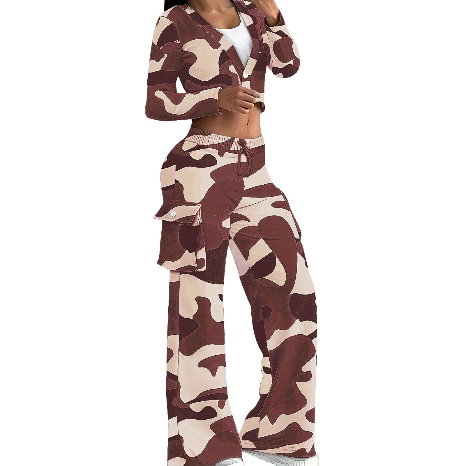 Womens-2-Piece-Outfits-Camo- 