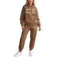 thumbnail image 1 of Womens 2 Piece Outfits - Long Sleeve Hoodie With Sweatpants Matching Sets Women Clothing Fall Fall Lounge Sets for Women, 1 of 4