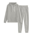 thumbnail image 1 of Womens 2 Piece Outfits Lounge Hoodie Sweatsuit Sets Fall Comfy Sweatpants with Pockets, 1 of 4