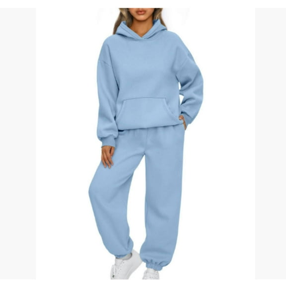 Womens 2 Piece Outfits Lounge Hoodie Sweatsuit Sets Oversized Tracksuit