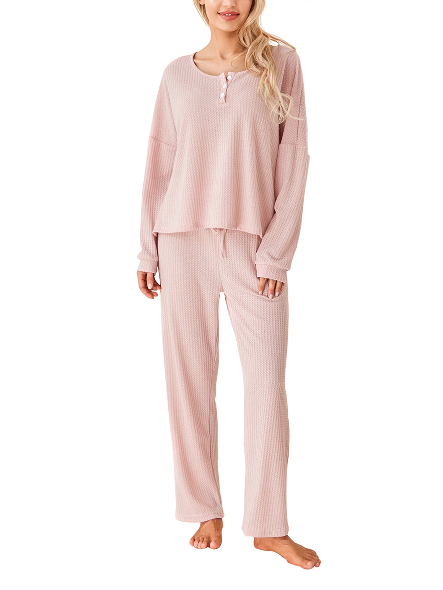 Body Girl Light Pink 2-Piece Pajama Set - Comfortable & Soft Sleepwear for Women