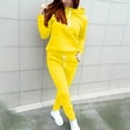thumbnail image 1 of Womens 2 Piece Sweatsuit Outfits,2023 Womens Sweatsuits 2 Piece Set Fall/Winter Loose Sweat Sets Comfy Hoodie Sweatshirt & Drawstring Cuffed Sweatpants, 1 of 9