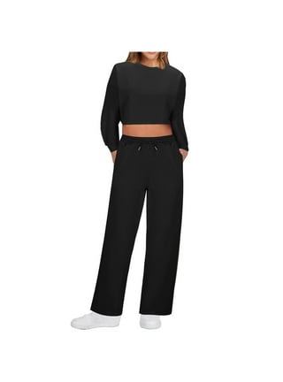 Matching cropped sweatshirt and sweatpant hotsell