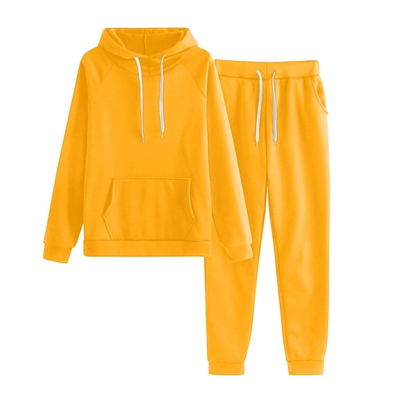 Womens 2 Piece Sweatsuits Sets Lounge Hoodie Oversized Sweatshirt Sweatpants Y2K Set Fall Clothes