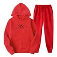 thumbnail image 1 of Womens 2 Pieces Hoodies Sets Usmixi Womens 2 Piece Hooded Sweatshirt Outfit Fashion Heart Print Drawstring Jogger Pant Sweatsuit Sets with Pocket Plus Size Lounge Set, 1 of 3