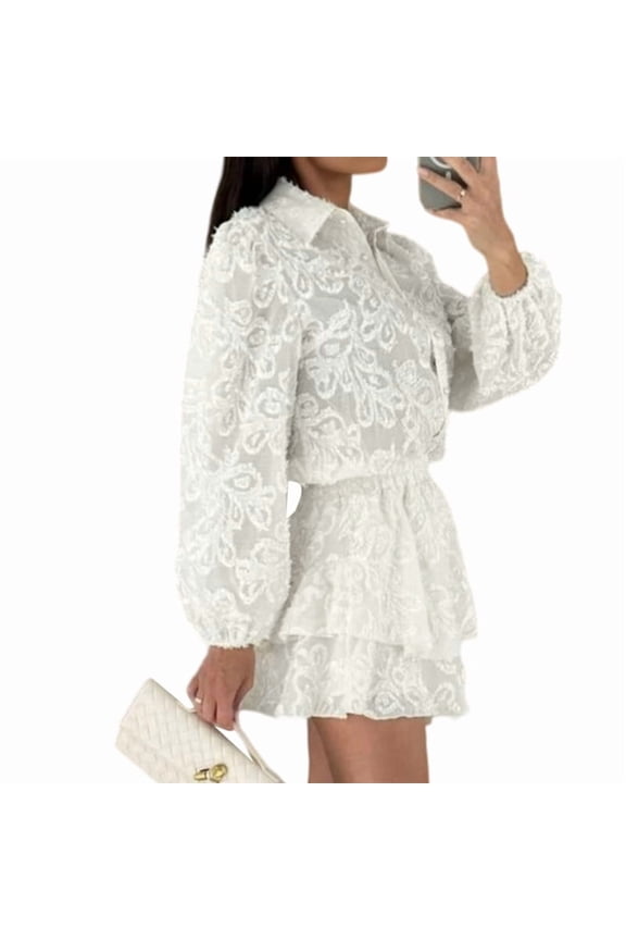 Womens 2 Pieces Lace Blouse T-Shirts Tops Bodycon Shorts Party Clubwear Tracksuit Outfits Set M