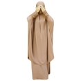 thumbnail image 1 of Womens 2 Pieces Prayer Dress Long Sleeve Hijab Scarf Khimar and Skirt Set Islamic Abaya Full Length Kaftan Robe, 1 of 21