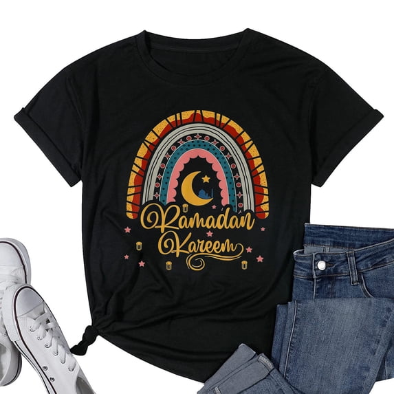 Womens 2022 Ramadan Kareem Shirt Happy Ramadan Mubarak Baby T-Shirt Black 2X-Large