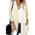 thumbnail image 1 of Womens 2023  Open Front Long Sleeve Cardigans Sweaters Coats with Pockets, 1 of 8