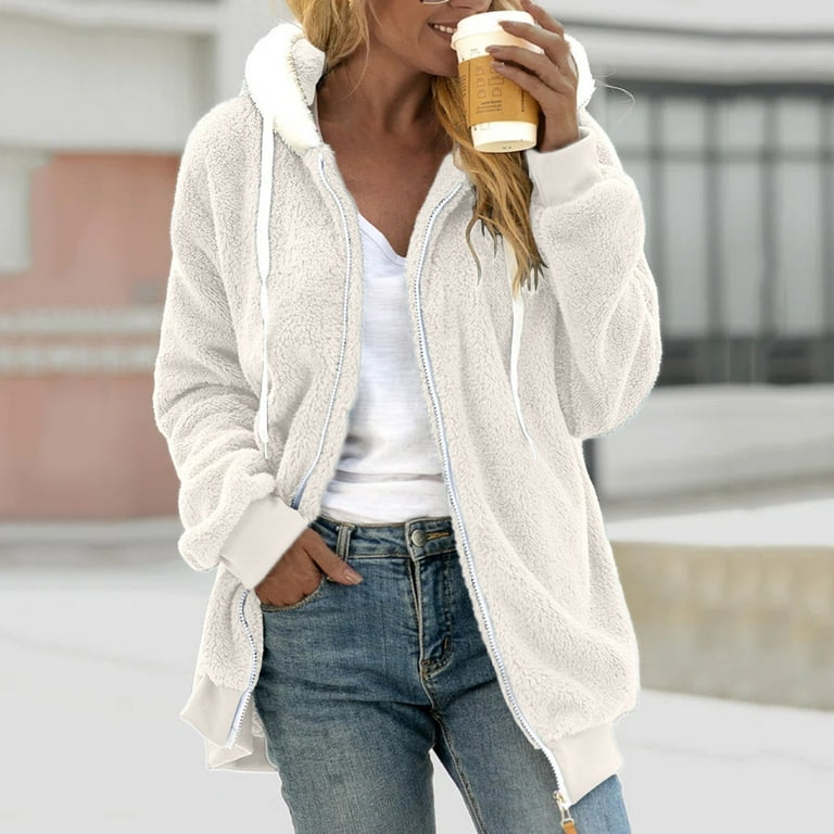 Fuzzy fleece cardigan clearance