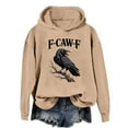 thumbnail image 1 of Womens 2025 Fall Hoodies Long Sleeve Hooded Sweatshirts Graphic Printed Casual Crew Neck Loose Pullover Top Y2K Clothes, 1 of 4