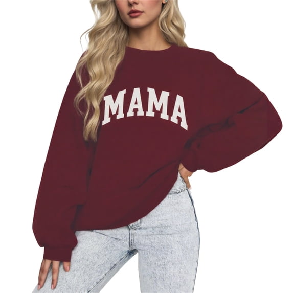 Womens 2025 Fall Sweaters Gradient Print Long Sleeve Crew Neck Pullover Tops Loose Dressy Casual Basic Clothes