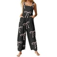 thumbnail image 1 of Womens 2025 Printed Pocket Jumpsuit, Sleeveless Regular Fit with Stylish Pattern, Versatile for Casual/Formal Occasions, 1 of 5