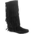 thumbnail image 1 of Womens 28-MUDD55 Closed Toe Mid Calf Knee High Mocassin Flat Boot, 1 of 4