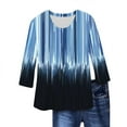 thumbnail image 1 of SHE IS Womens 3/4 Sleeve Tops, Long Sleeve Blouse for Women Dressy Cute Flowy Tops for Women Blouses for Women Dressy Casual Womens Tunics Casual Fall Long, 1 of 3