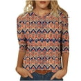 thumbnail image 1 of SHE IS Womens 3/4 Sleeve Tops, Plus Size Shirts for Women Fall Long Sleeve Tops for Women Womens Blouses Long Sleeve Fall Trendy Shirts for Women 2025 Going out, 1 of 4