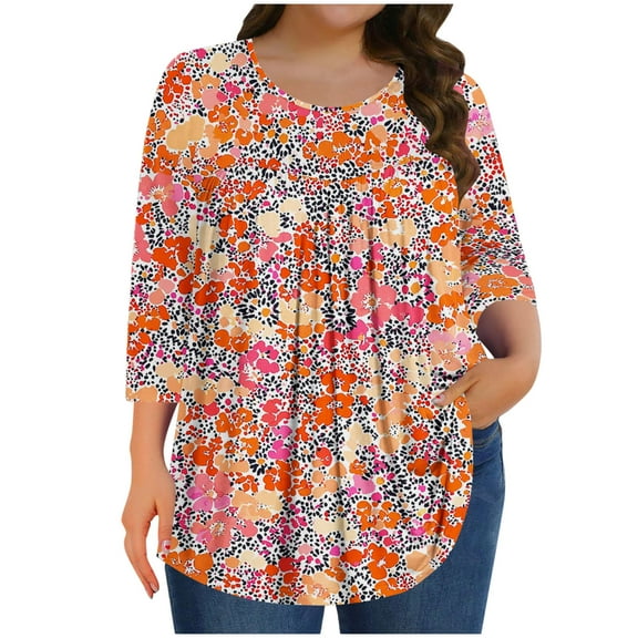 SHE IS Womens 3/4 Sleeve Tops, Shirts for Women Trendy Fall Sexy Womens Long Sleeve Tops Pack Lace Blouses for Women Dressy Casual Sexy Long Shirts for Women Cotton