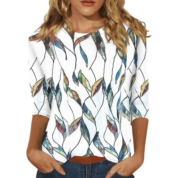 Womens 3/4 Sleeve Tops