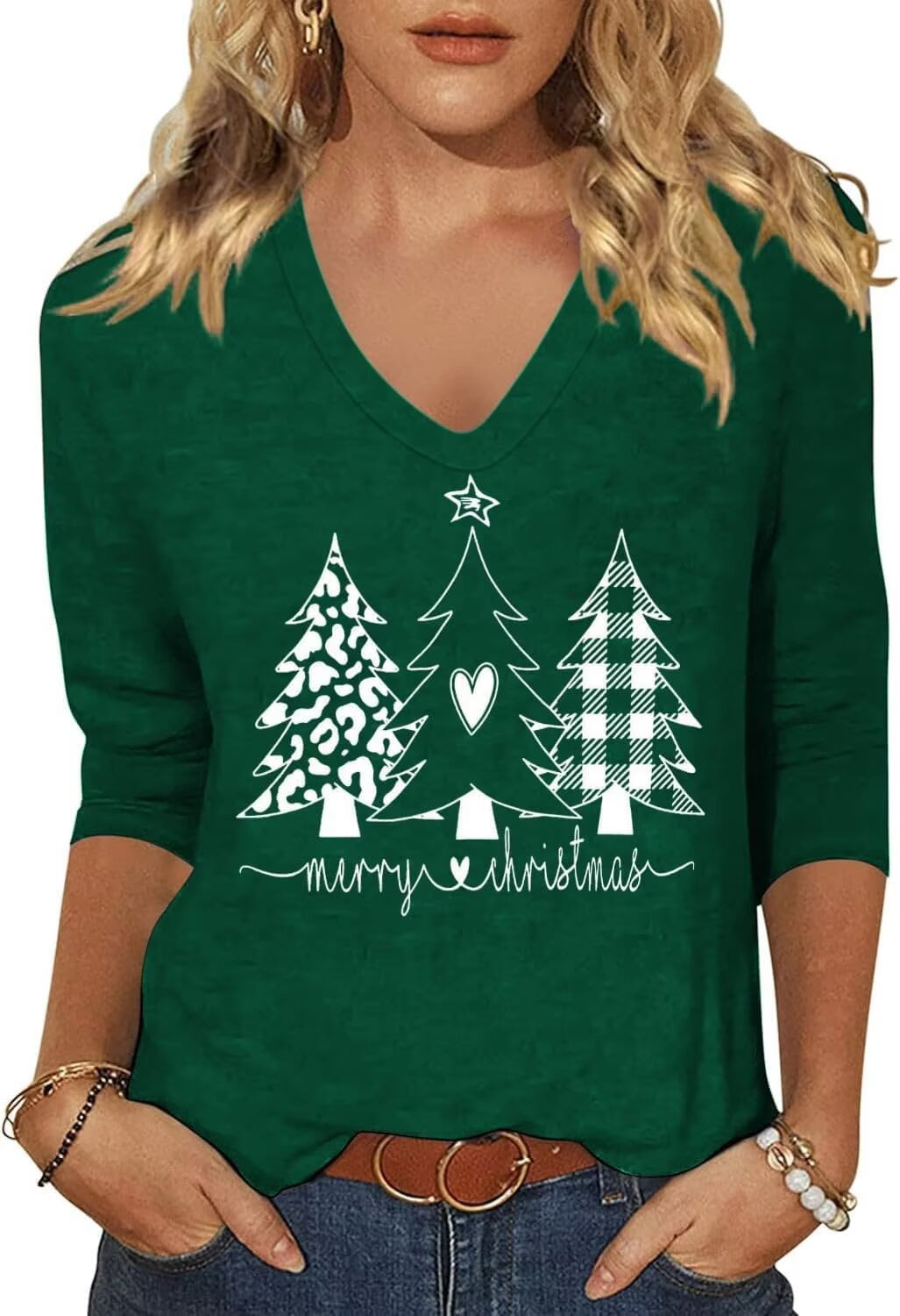 Joyous and Free Girl's Long Sleeve Glitz Tree Tee main image 1