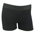 thumbnail image 1 of Womens 3 Inch Spandex Compression Shorts (Youth Large, Black), 1 of 2