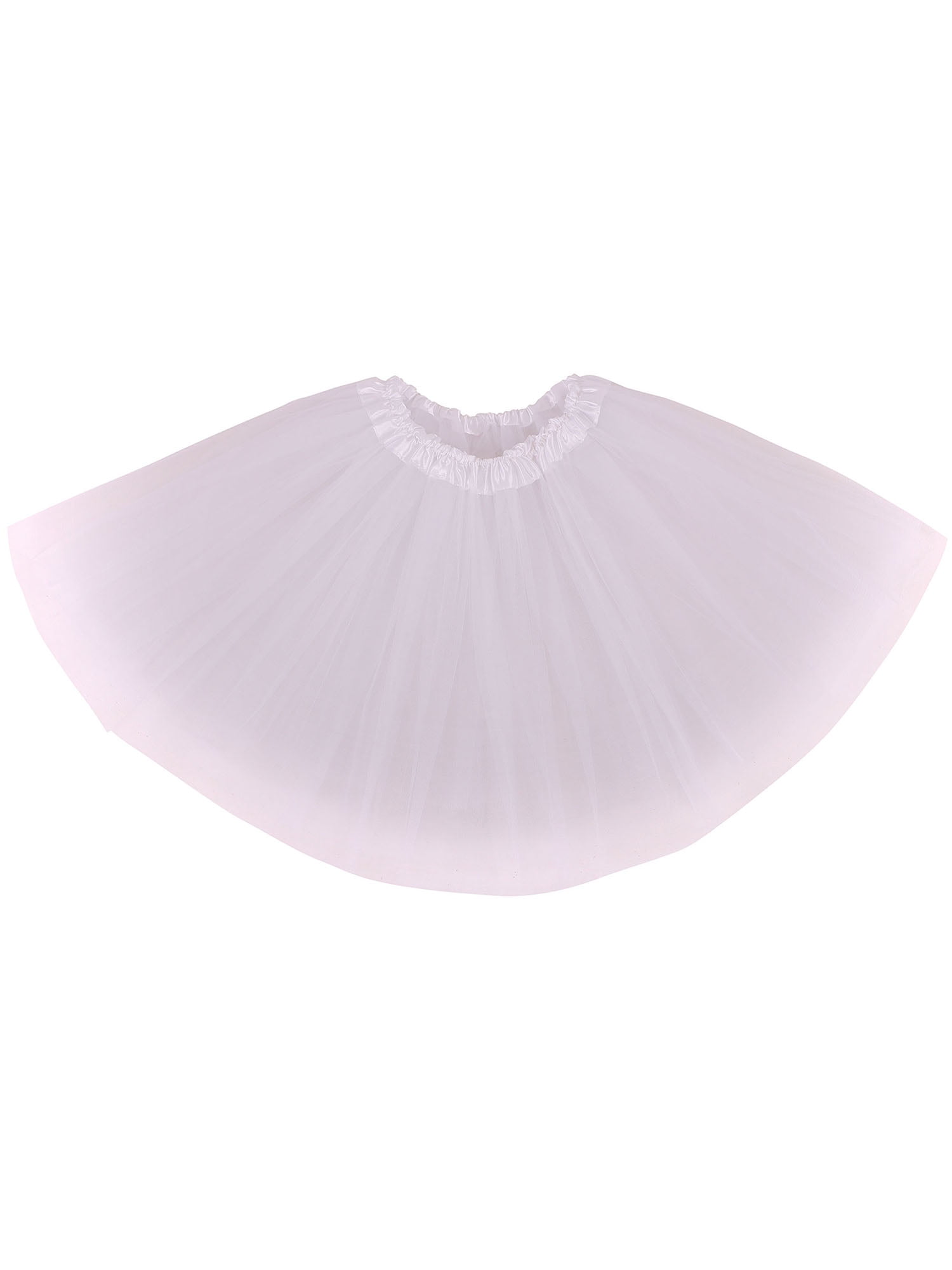 Womens 3 Layers Ballet Tutu Skirt White