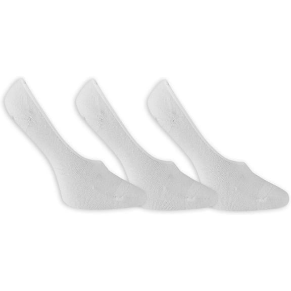 Womens 3 Pack Everyday Active Liner Socks, 4-10, White