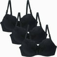 thumbnail image 1 of Womens 3 Pack Everyday Bras, Womens Wireless Bras V Mesh Comfortable Bralette Supportive Tshirt Bra No Underwire Seamless Push Up Bras S-2XL, 1 of 3