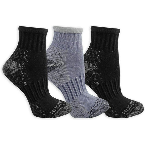 Womens 3 Pack On Her Feet No Show Socks, 9-11, Black Assorted