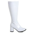 thumbnail image 1 of Ellie Shoes E-GOGO-W 3" Gogo Wide Width Boots with Zipper, Sizes 5 to 14 White / 6, 1 of 2