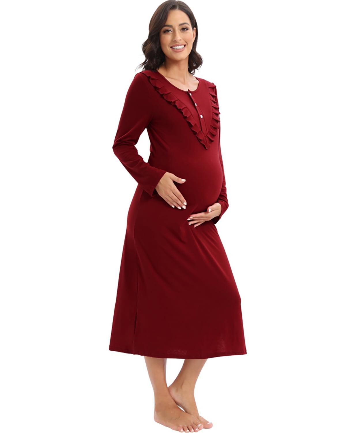 Essentials Women's Maternity Short-sleeve Dress Size Maternity