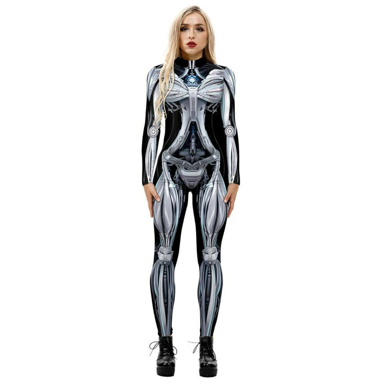 The Snake Patterned Woman Jumpsuit Cosplay Costume Lady 3D Bodysuit  Halloween