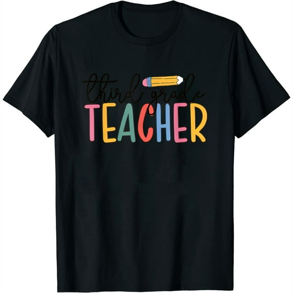 Womens 3Rd Grade Teacher Boho Third Grade Teachers T-Shirt Black X-Large