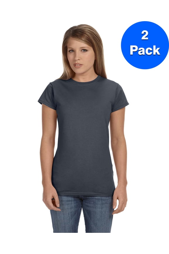 Womens 4.5 oz. SoftStyle Junior Fit T-Shirt 2 Pack