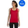 thumbnail image 1 of Womens 4.5 oz. SoftStyle Junior Fit Tank Top 3 Pack, 1 of 2