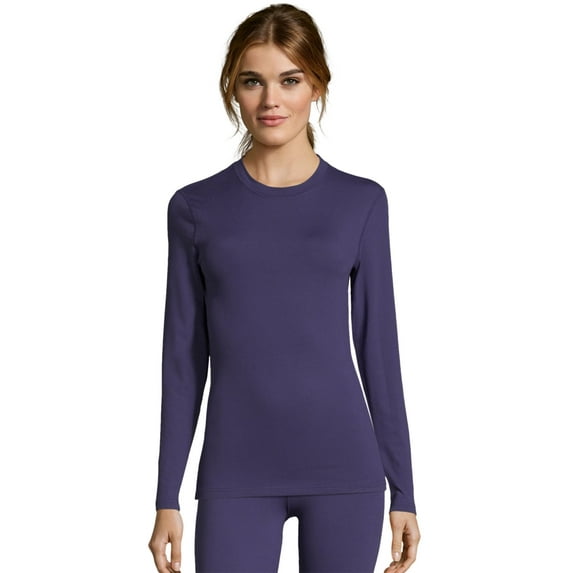 Womens 4-Way Stretch Thermal Crewneck, 2XL, Astral