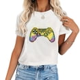 thumbnail image 1 of Womens 4Th Grade Graduation Decoration Peace Out Fourth Grade Gamer T-Shirt White XL, 1 of 5