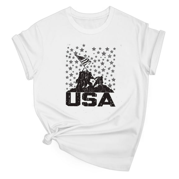 Womens 4Th Of July Summer Tops，American Flag Graphic T-Shirt Round Neck Tees Short Sleeve Tops Independence Day Patriotic T-Shirts Comfort Casual T-Shirt Going Out Beach Holiday Outfits 2025