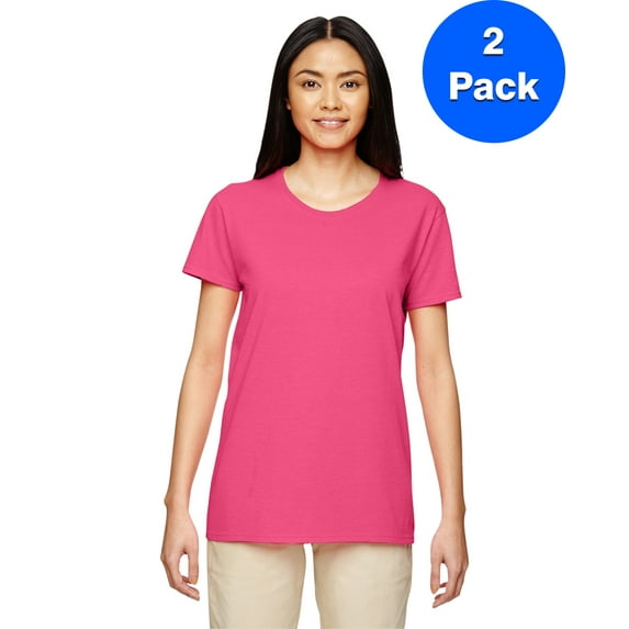 Womens 5.3 oz. Heavy Cotton Missy Fit T-Shirt 2 Pack