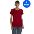 thumbnail image 1 of Womens 5.3 oz. Heavy Cotton Missy Fit T-Shirt 2 Pack, 1 of 2