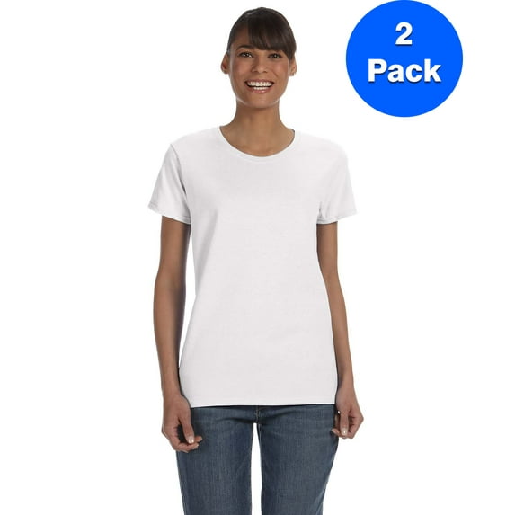 Womens 5.3 oz. Heavy Cotton Missy Fit T-Shirt 2 Pack