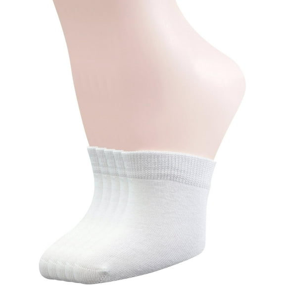 Womens 5 Pairs Toe Topper Liner Socks Half Socks with Seamless Toe