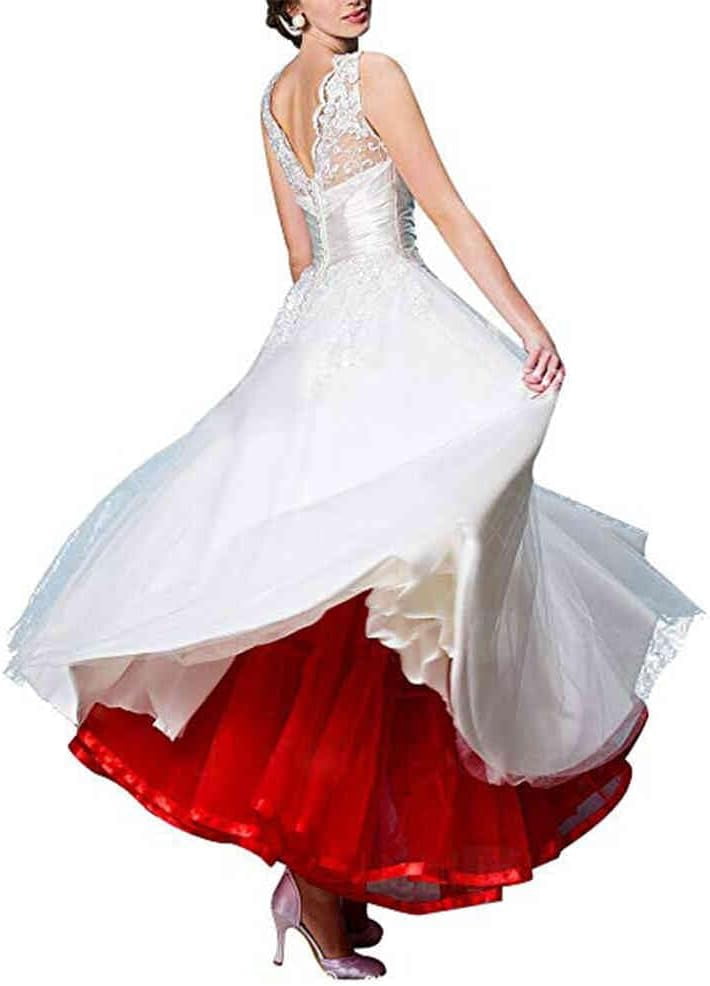 open lace back dress Red Gothic Wedding Dress Plus Size with Corset
