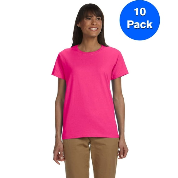 Womens 6.1 oz. Ultra Cotton T-Shirt 10 Pack