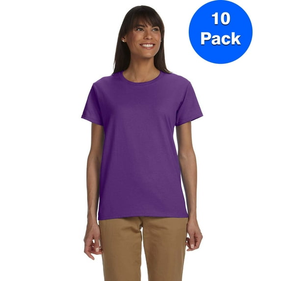 Womens 6.1 oz. Ultra Cotton T-Shirt 10 Pack