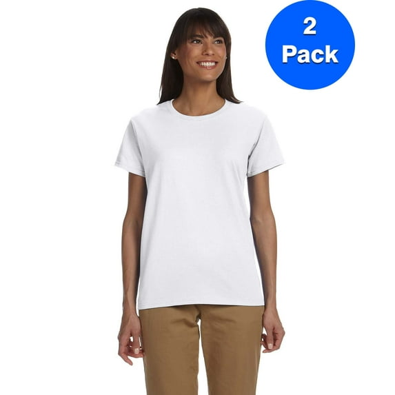 Womens 6.1 oz. Ultra Cotton T-Shirt 2 Pack