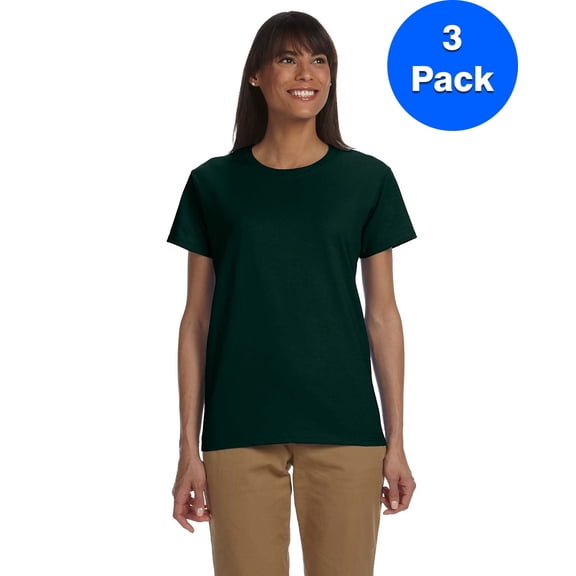 Womens 6.1 oz. Ultra Cotton T-Shirt 3 Pack