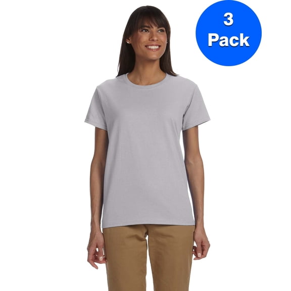 Womens 6.1 oz. Ultra Cotton T-Shirt 3 Pack